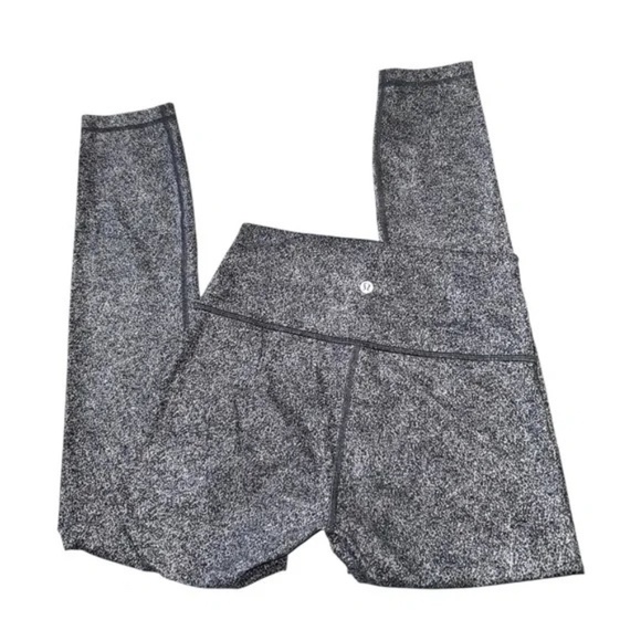 LULULEMON - Wunder Under Crop III Rio Mist White Black Size 6 - Picture 8 of 11